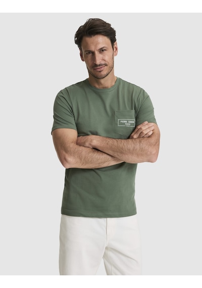 Pierre Cardin Erkek Haki Tişört 50327866-vr027