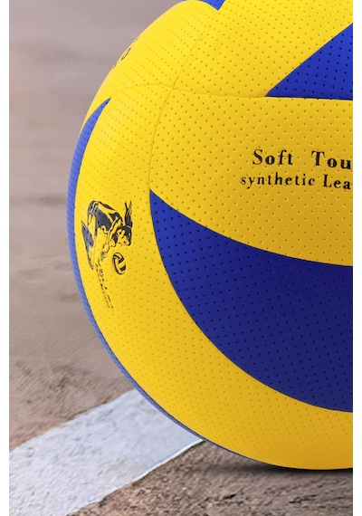 Voleybol Topu Lamineli Beton Zemin Soft Touch İç-dış Mekana Uygun 8 Panel Sarı-mavi 280 Gram Mavi