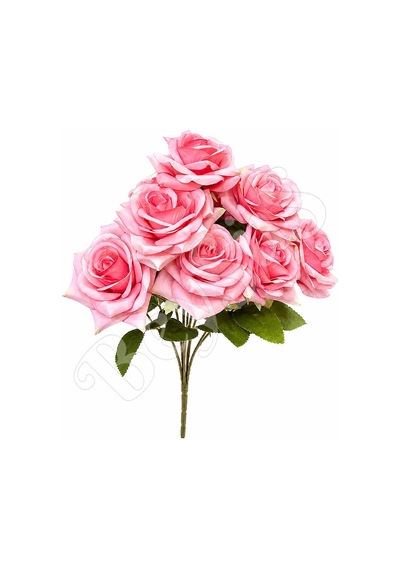 Yapay Gül Buketi Büyük Boy 40 Cm Pembe