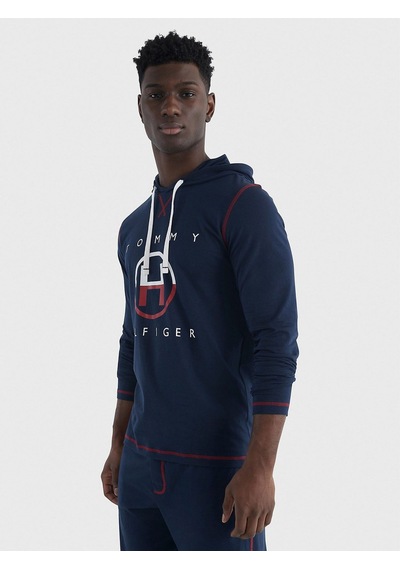 Tommy Hilfiger Tommy Hılfıger Kapşonlu Sweatshirt 09t4147-410 Lacivert