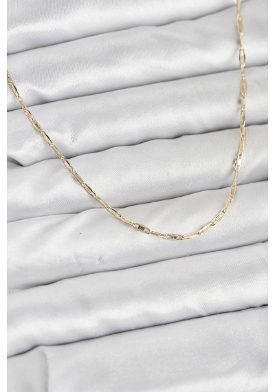 Cm 14k Gold Renk Pirinç Ataç Zincir 60 Cm Kadın Kolye Diğer