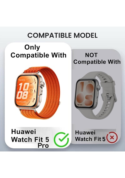 Caseonn Huawei Watch Fit 5 Pro Kılıf Ekran Korumalı 360 Tam Koruma Rose Gold