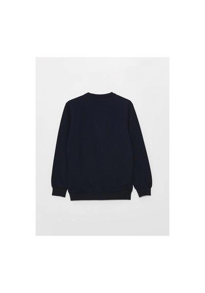 LC Waikiki Lcwaıkıkı Classic Bisiklet Yaka Uzun Kollu Erkek Sweatshirt Lacivert