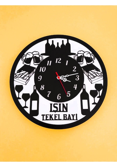Mrchediyesepeti Duvar Saatleri Kişiye Özel Tasarım Şık Ve Kaliteli No817 Çok Renkli