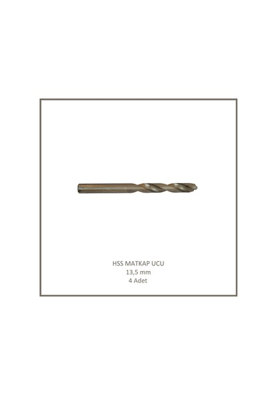 Hss Matkap Ucu 13,5 Mm, Metal, Ahşap, Plastik İçin 4 Adet