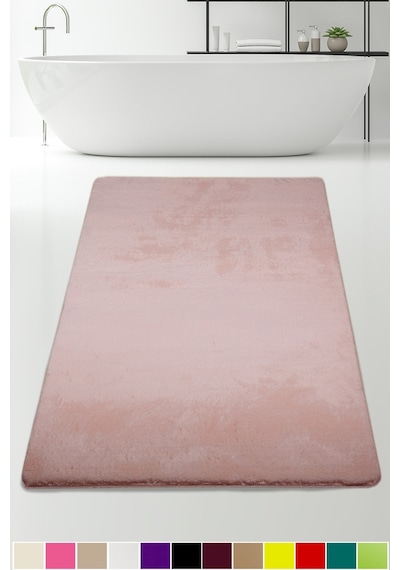 Elite Pudra 120x180 Cm Büyük Ebat Pufidik Banyo Halısı Köşeli Pudra