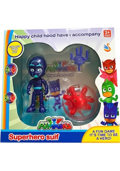 Pj Maskeliler Tekli Aksesuarlı Figür Karakter Oyun Seti Pj Mask Lacivert