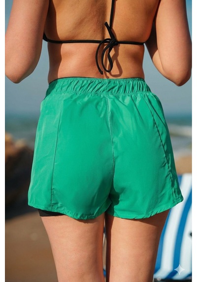 Winmoda34 Premium Deniz & Havuz Kullanımına Uygun Taytlı Şort Active Swim Benetton
