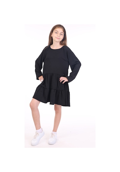 Toontoy Kız Çocuk Elbise Siyah