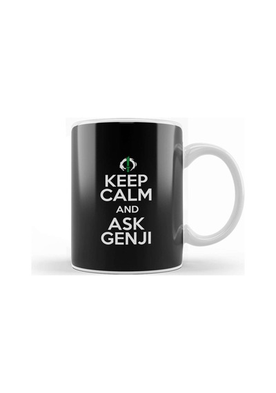 Keep Calm And Ask Genji Overwatch Kupa Bardak Porselen Karışık