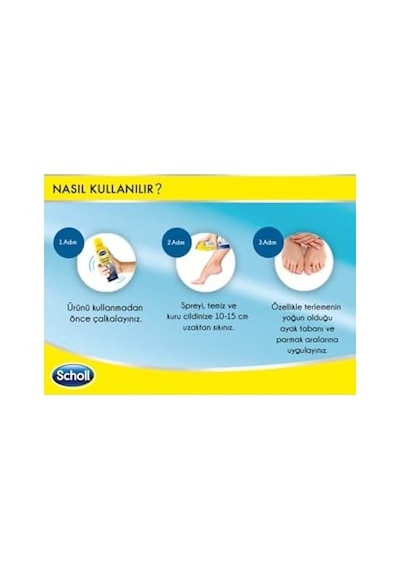 Scholl Koku Giderici Ve Terleme Önleyici Ayak + Ayakkabı Bakım Spreyi