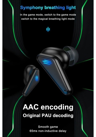 Bluetooth Lu Oyuncu Kulaklığı Kablosuz Işıklı Kulaklık