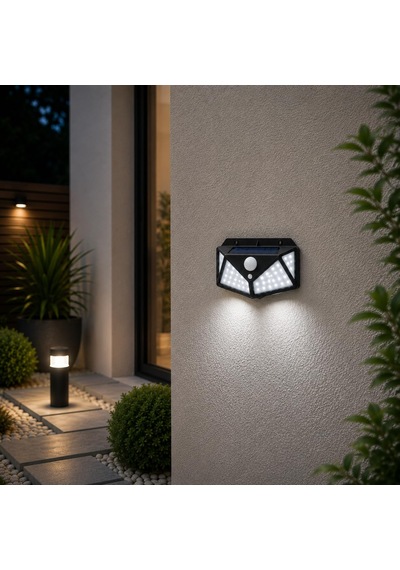 Orret Home Güneş Enerjili Solar Led Duvar Lambası, Hareket Sensör