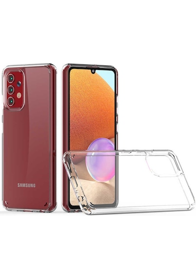 Galaxy A32 4G Kılıf Zore Coss Şeffaf Sert Silikon Kılıf Renksiz