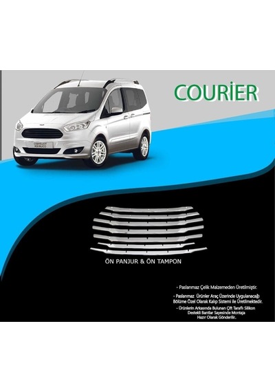 Ford Couier Krom Ön Panjur Krom Çıta 7 Prç