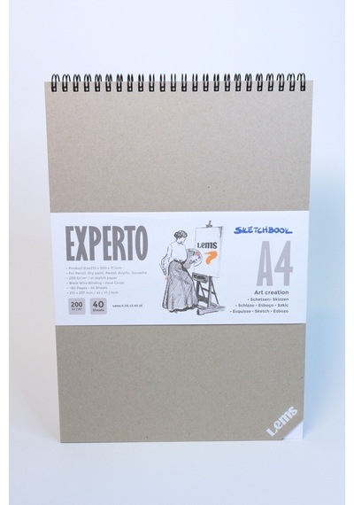Lems Experto A4 200 G/m² 80 Sy Sert Kapak Eskiz Defteri