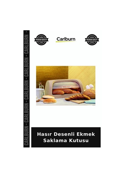 Özel Üretim Mutfak Düzenleyici Dekoratif Pratik Şık Hasır Desenli Ekmek Saklama Kutusu Diğer