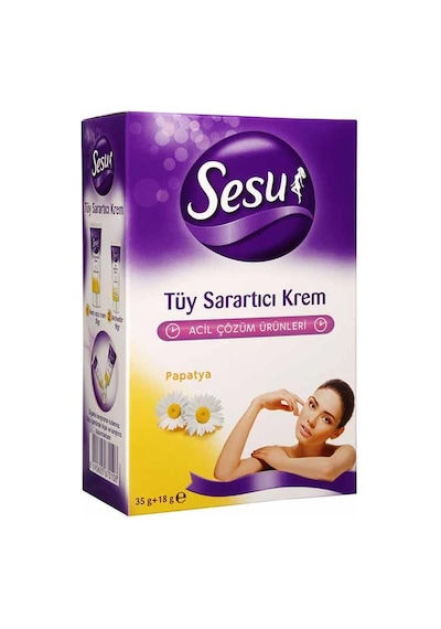 Sesu Papatya Tüy Sarartıcı Krem 35 G + 18 G x 2