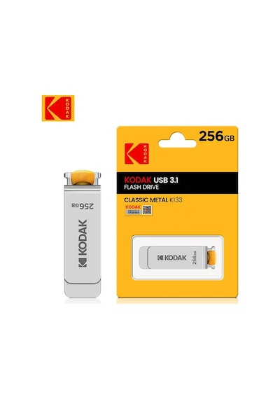 Kodak 3.1 Yüksek Hızlı Usb Flash Bellek Metal 256gb.