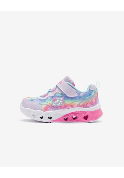 Skechers Flutter Heart Lights - Groovy Swirl Küçük Kız Çocuk Lavanta Işıklı Spor Ayakkabı 303253n Lvaq Lavanta