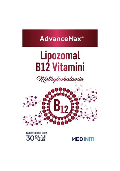 Advancemax Lipozomal Vitamin B12 30 Dilaltı Tablet