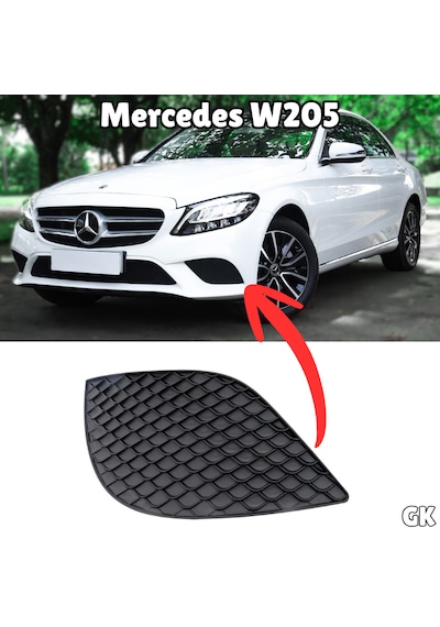 Mercedes W205 Ön Tampon Alt Izgarası -