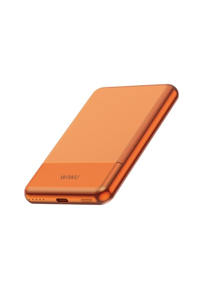 Wiwu Wi-p088 Led Işık Göstergeli Pd 20w Kablosuz Powerbank 5000mah 15w Turuncu