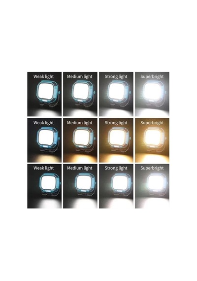 Hubrendy Sh Powermaster Mx-w891 4000k - 7000k - Kırmızı 3 Cob Ledli 30 Watt Çok Fonksiyonlu Çalışma