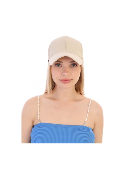 Elif İç Giyim Unisex Ayarlanabilir Bej Spor Basic Şapka