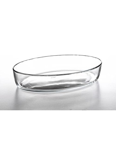 H&h Borcam Oval Tepsi - Tekli - 2360cc Açık Gri