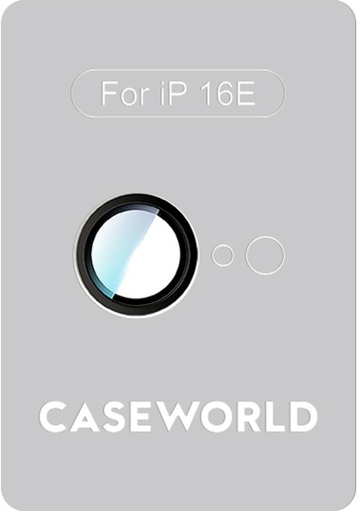 Apple Uyumlu   iPhone 16e Caseworld Alloy Serisi Oleofobik Anti Reflective Kamera Lens Koruyucu Siyah