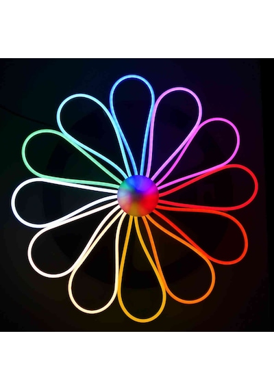 Tuya Destekli Wifi Kontrol 6x12mm RGB Neon Şerit Led Set  5 M