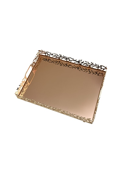 Canba M Gold Dikdörtgen Tepsi 40 Cm