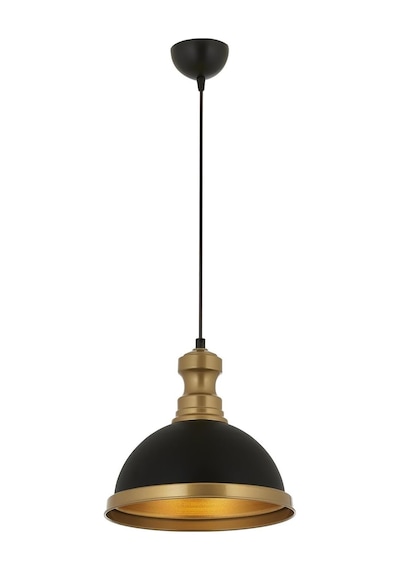 Siyah Kaplama Modern Avize E27 Metal 29cm Açık Lacivert