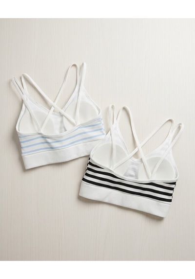 Stormwear Kadın 2'li Fitilli Kumaş Çizgili Büstiyer Crop Top Siyah/mavi Mavi - Siyah Stormwear Kadın 2'li Fitilli Kumaş Çizgili Büstiyer Crop Top Siyah/mavi Mavi - Siyah