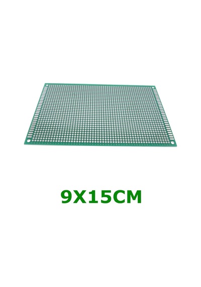 Alkatronik-9X15Cm Proto Pcb Pertenaks Prototip Deney Kartı Delikli Plaket