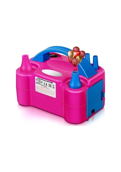 Shopexxtra Elektrikli Balon Pompası, Çift Nozullu Balon Şişirme Makinesi, 600w, 220-240v, Parti Diğer