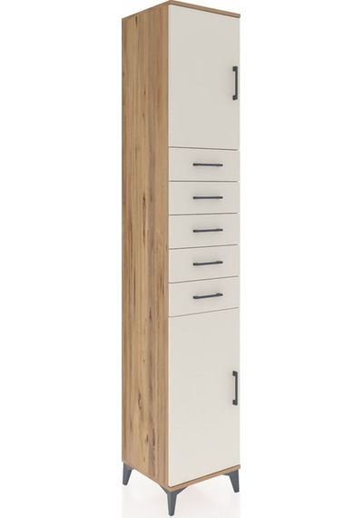 Hyperion Dolap 3 Raflı 5 Çekmeceli 2 Kapaklı 44x44x243 Çam-ay... Çam Hyperion Dolap 3 Raflı 5 Çekmeceli 2 Kapaklı 44x44x243 Çam-ay... Çam