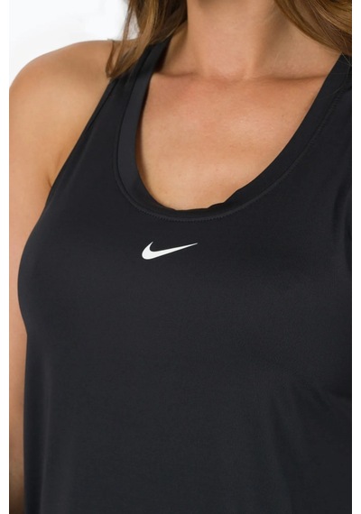 Nike One Slim Fit Training Tank Dar Kesim Kadın Antreman Atlet Siyah Siyah