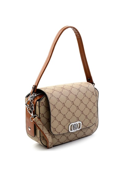 Bambi Bej 2 Kadın Postacı Çanta C06636431451 Çok Renkli
