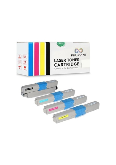 Proprint Oki C301 Uyumlu Toner Seti 4 Renk CMYK MC342
