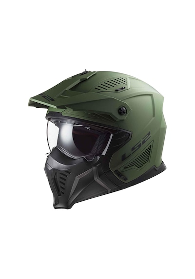Ls2 Drifter Kapalı Kask Mat Yeşil