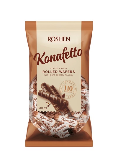 Roshen Konafetto Blanc Rulo Gofret 1 Kg 3'lü