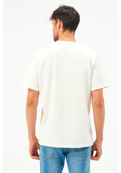 Rich Erkek Motorsiklet Baskılı Tshirt Basic Tişört Beyaz Rich Erkek Motorsiklet Baskılı Tshirt Basic Tişört Beyaz