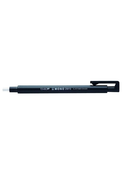 Tombow Mono Zero Kalem Silgi, Yuvarlak Uç, 2,3mm, Siyah