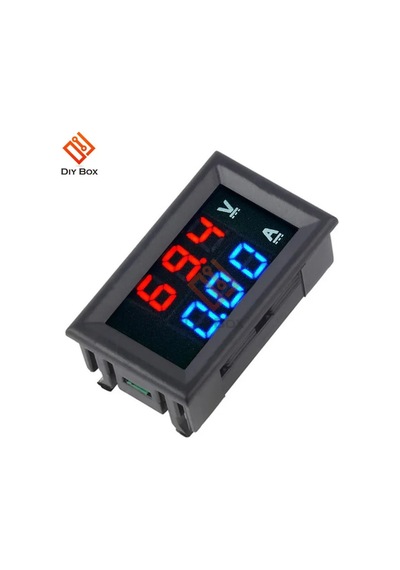Kırmızı-mavi-led Dijital Voltmetre Ampermetre Dc 100v 10a Akım Gerilim Ölçer Usb Şarj Cihazı
