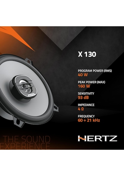 Hertz X130 13 Cm Tweeterlı Coaxıal Hoparlör