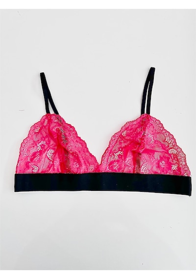 Deep Secret Fuşya Full Dantel Bralet Ds200112br 001