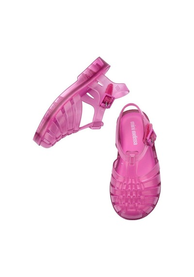 Mini Melissa Bebek Possession Transparan Pembe Sandalet-14578