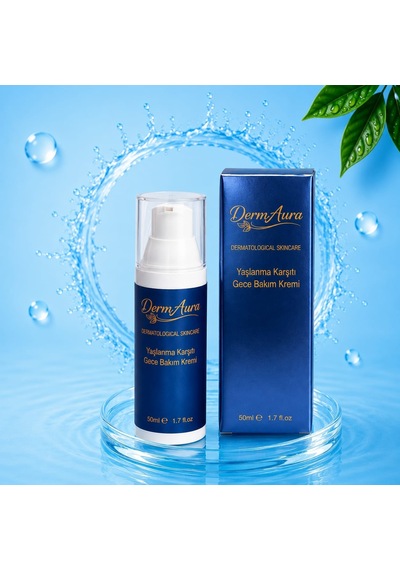 Dermaura Yaşlanma Karşıtı Gece Bakım Kremi Kolajen & Hyaluronik Asit 50 Ml